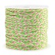 Macramé draad gevlochten 2mm Green-pink